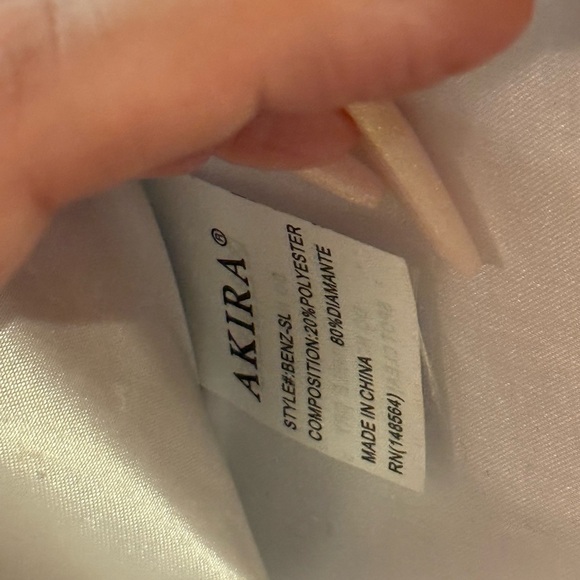 Akira Sparkle Studded Silver Chain Clutch - Picture 5 of 6